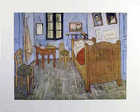Framed Bedroom At Arles Print