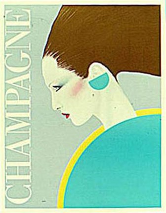 Framed Champagne Print