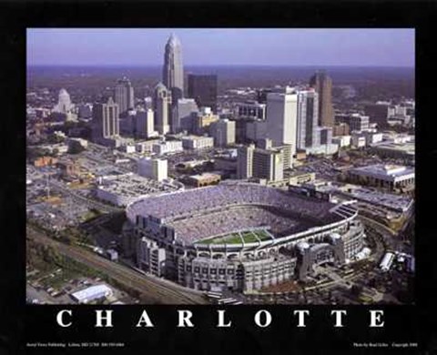Framed Charlotte, North Carolina - Panthers At Print