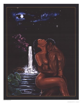 Framed Moonlight Love Print