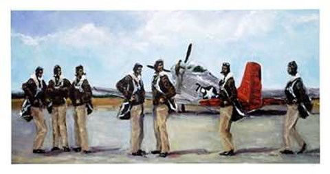 Framed Lonely Angels, Tuskegee Airmen Print