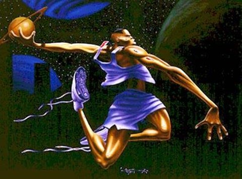 Framed Cosmic Fling Print