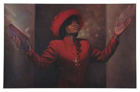 Framed Blessed and Highly Favored Print