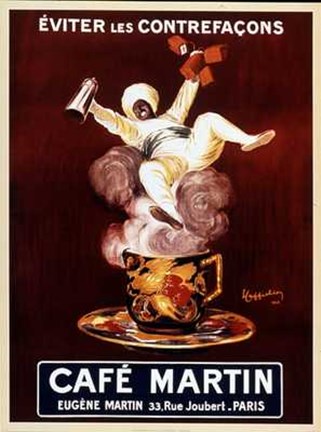 Framed Cafe Martin Print