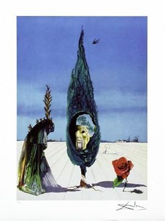 Framed Enigma of the Rose (Le) Print