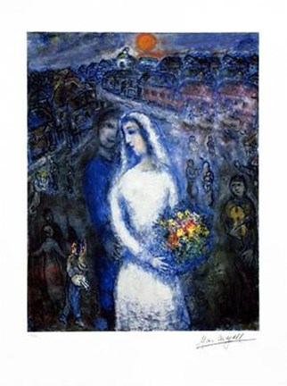 Framed Bride and Groom Print