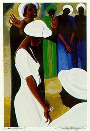 Framed Sharon&#39;s Blessings (Le) Print