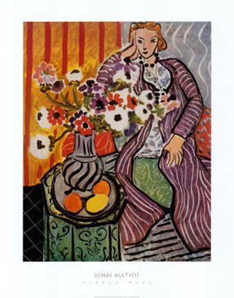 Framed Purple Robe Print