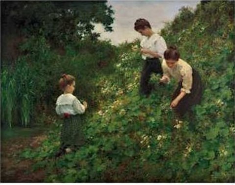 Framed Flower Girls Print