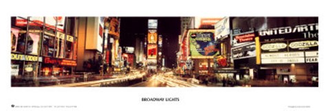 Framed Broadway Lights Print