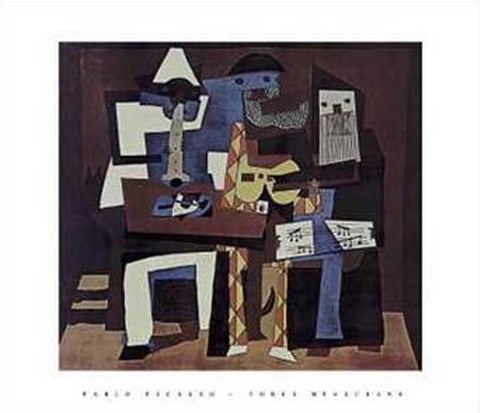 Framed Three Musicians Print