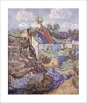 Framed House At Auvers 1890 Print