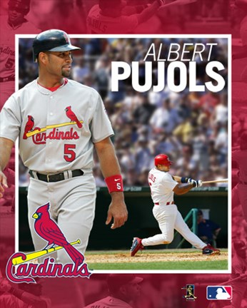 Framed MLB Albert Pujols - 3D Motion Lenticular Print Print