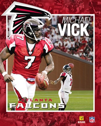 Framed NFL Michael Vick - 3D Motion Lenticular Print Print