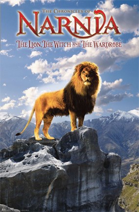 Framed Narnia-Aslan Print
