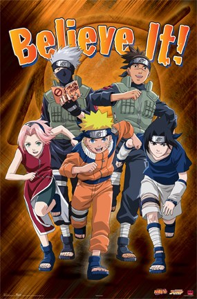Framed Naruto-Believe Print