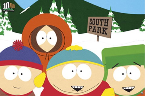 Framed South Park Group Shot Print