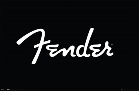 Framed Fender-Logo Print
