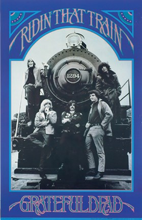 Framed Grateful Dead- Train Print