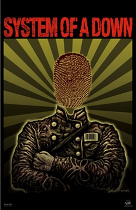 Framed System Of A Down- Finger Print Print