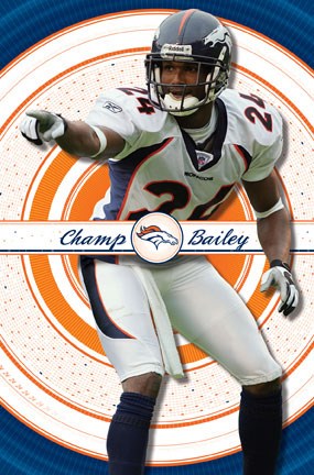 Framed Champ Bailey Print