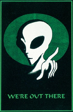 Framed Alien - Blacklight Poster Print