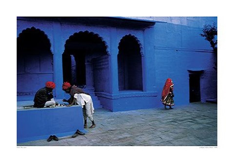 Framed Jodhpur, India (Blue), 1996 Print