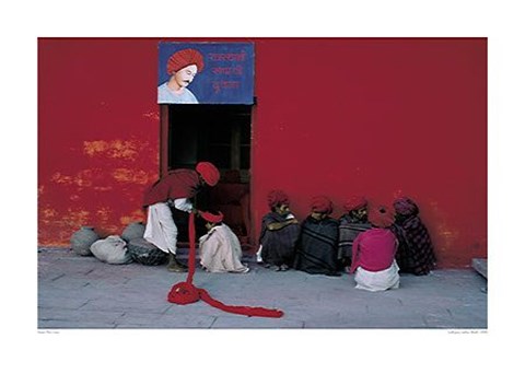 Framed Jodhpur, India (Red), 1996 Print