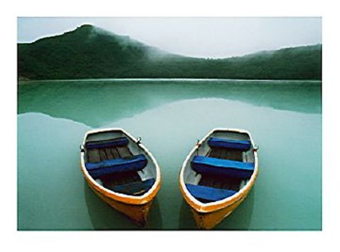 Framed Boats, Honshu, Japan Print