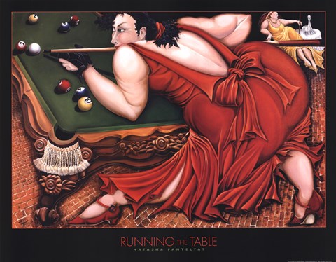 Framed Running the Table Print