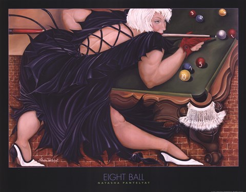 Framed Eight Ball Print