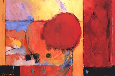 Framed Red Cloud II Print