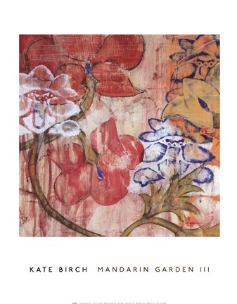 Framed Mandarin Garden III Print