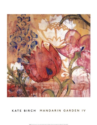 Framed Mandarin Garden IV Print