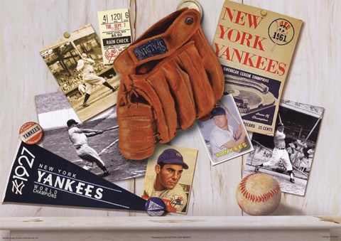 Framed Vintage Yankees Print