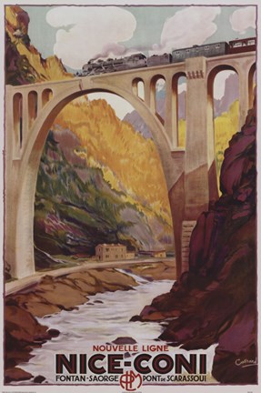 Framed Nice-Coni  (Train) Print