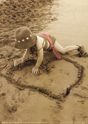 Framed One Heart to Another Print