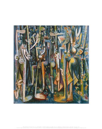 Framed Jungle, 1943 Print