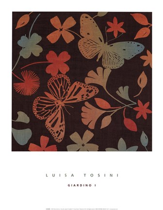 Framed Giardino I (Left) Print