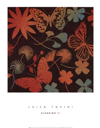 Framed Giardino II (Right) Print