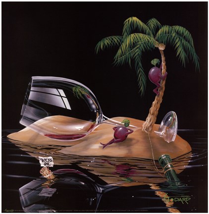 Framed Lost in Paradise Print