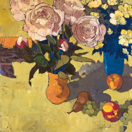 Framed Chartreuse Table Print