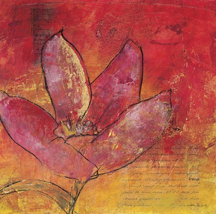 Framed Scripted Bloom 3 Print