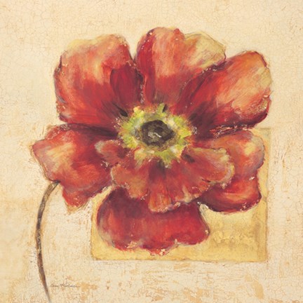 Framed Dancing Poppy Print