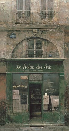 Framed Le Relais des Arts Print