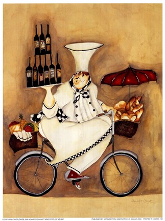 Framed Wine Peddler Print