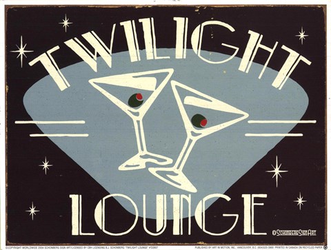 Framed Twilight Lounge Print