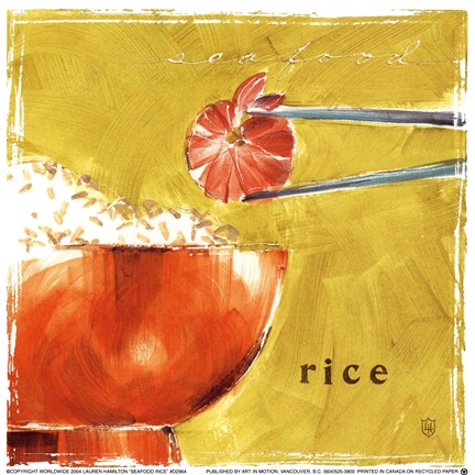 Framed Seafood Rice Print