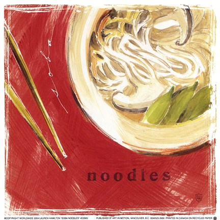 Framed Soba Noodles Print