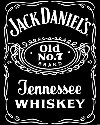 Framed Jack Daniel's (Label) Print